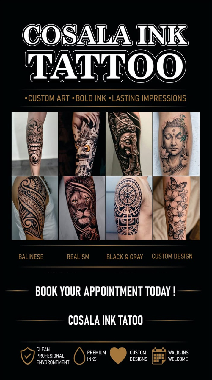 Cosala Tattoo Studio tattoo work